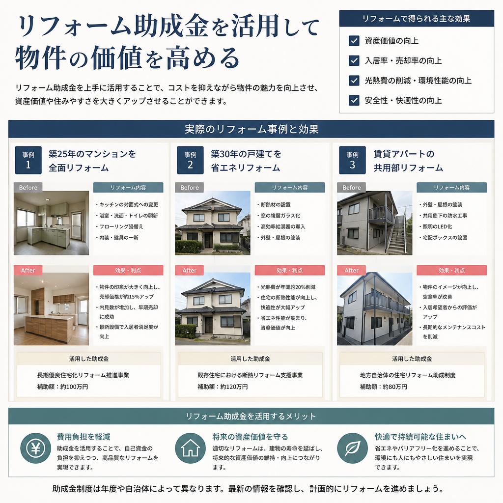 リフォーム助成のメリット