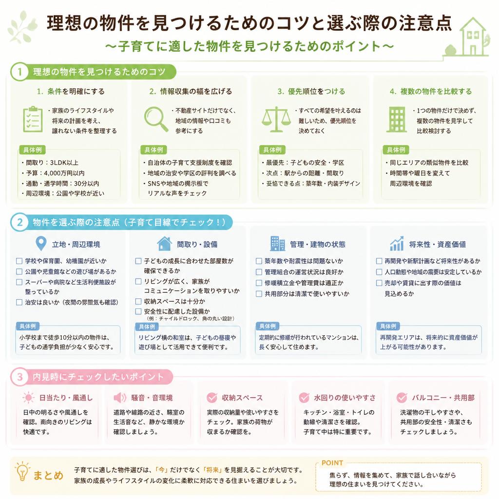 物件探しのコツと注意点