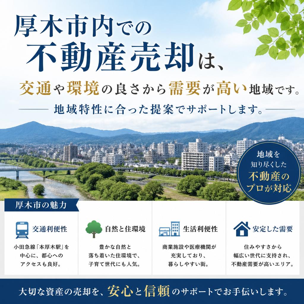 厚木市で安心の不動産売却を実現
