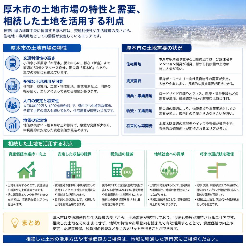 厚木市の地域特性と市場動向