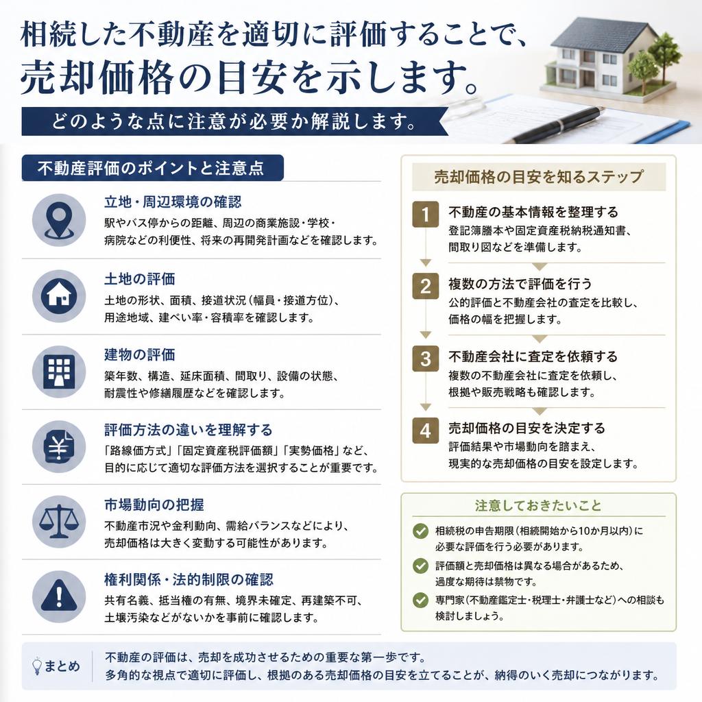 相続した不動産の評価と注意点