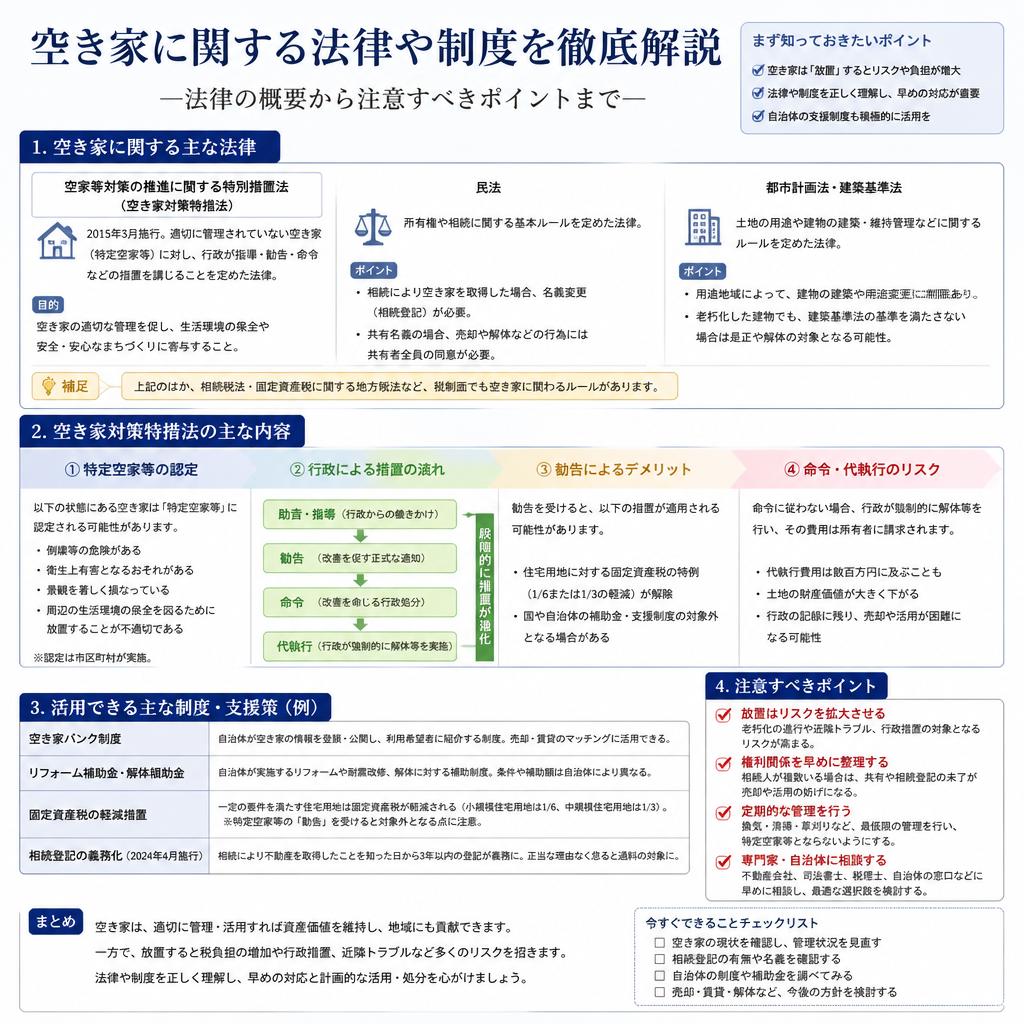 空き家対策の法律と制度