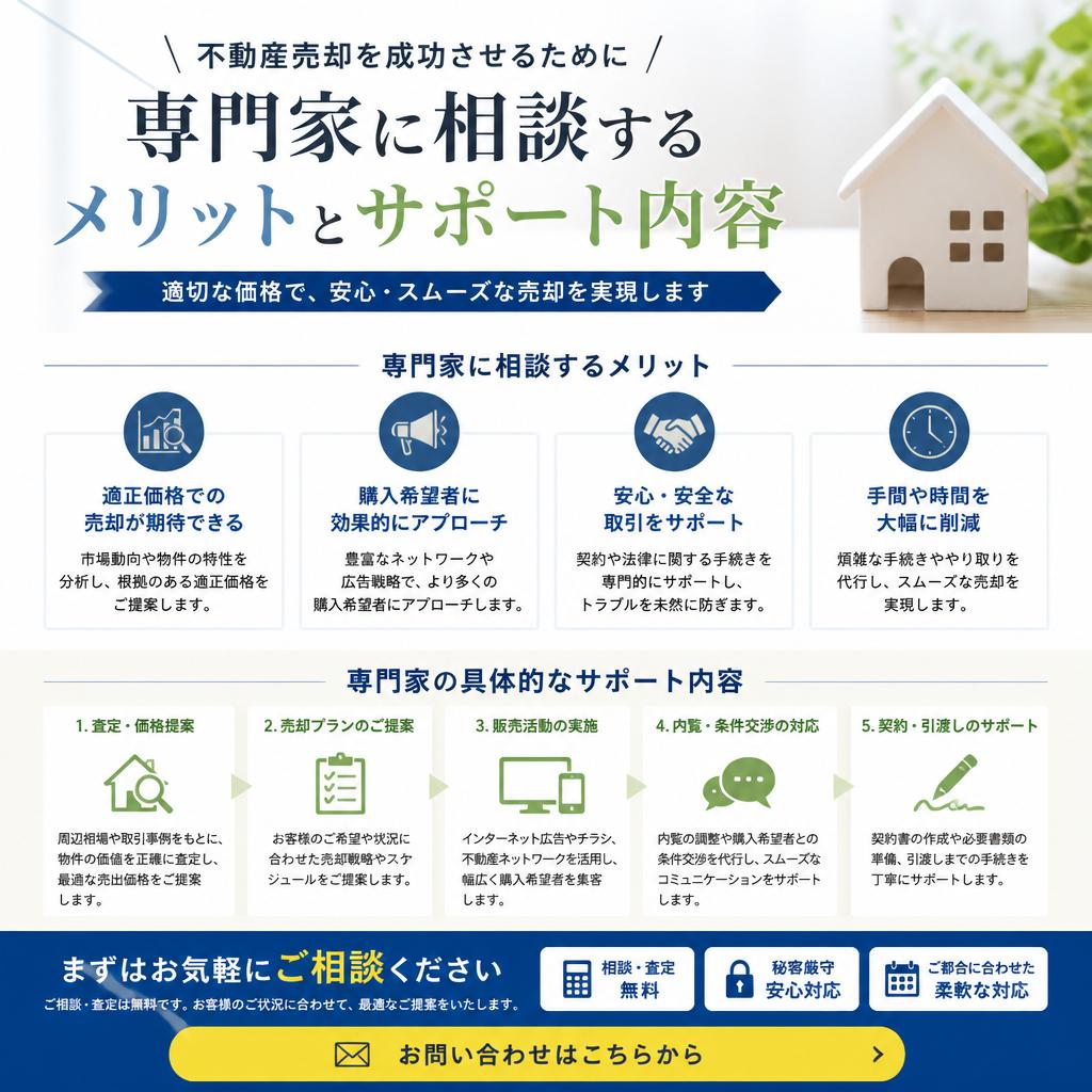 7. 専門家に相談して安心な売却を！