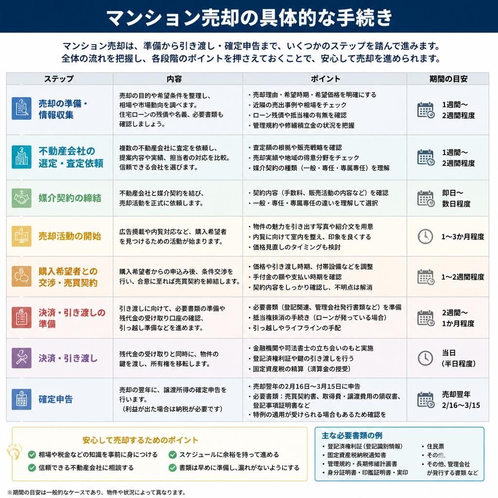 売却手続きの流れを知る
