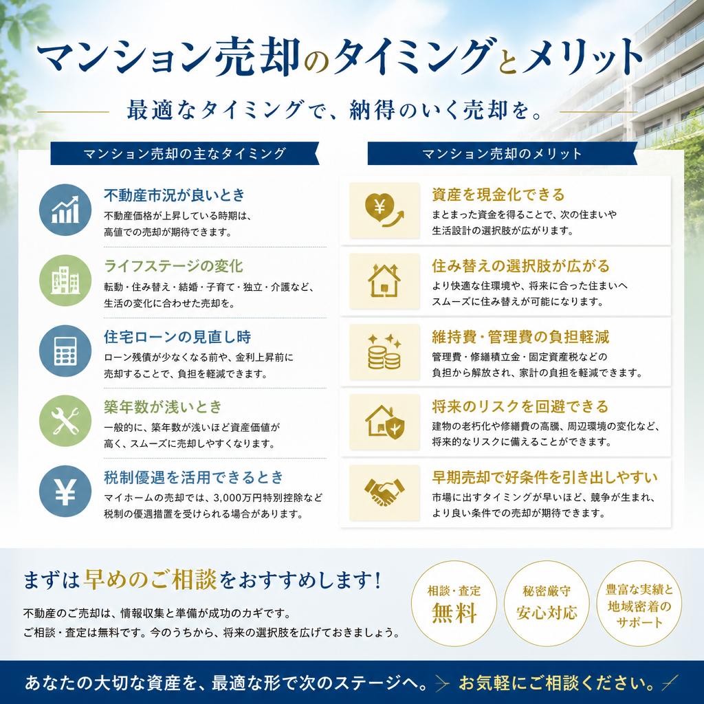 2. マンション売却のメリット