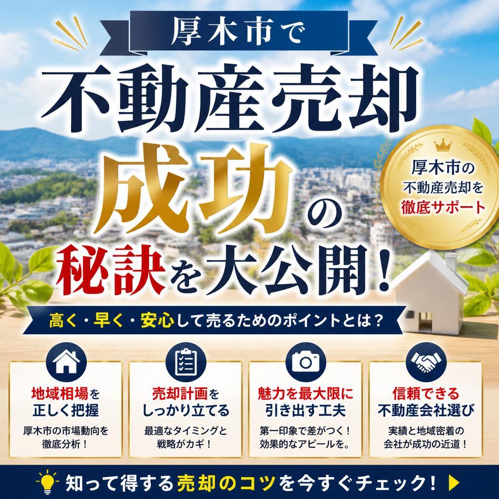 厚木市で不動産売却成功の秘訣を大公開！