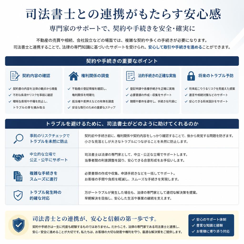 司法書士がサポートする理由