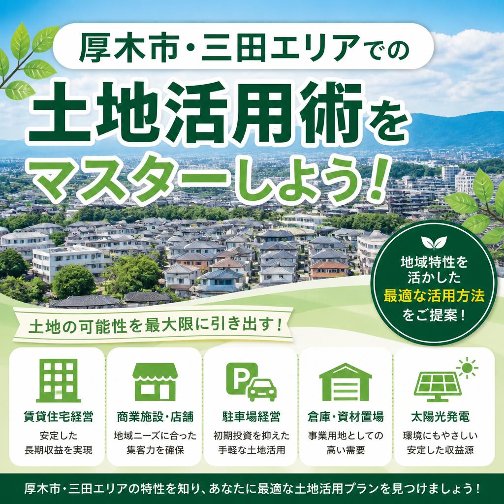 厚木市・三田エリアでの土地活用術をマスターしよう！