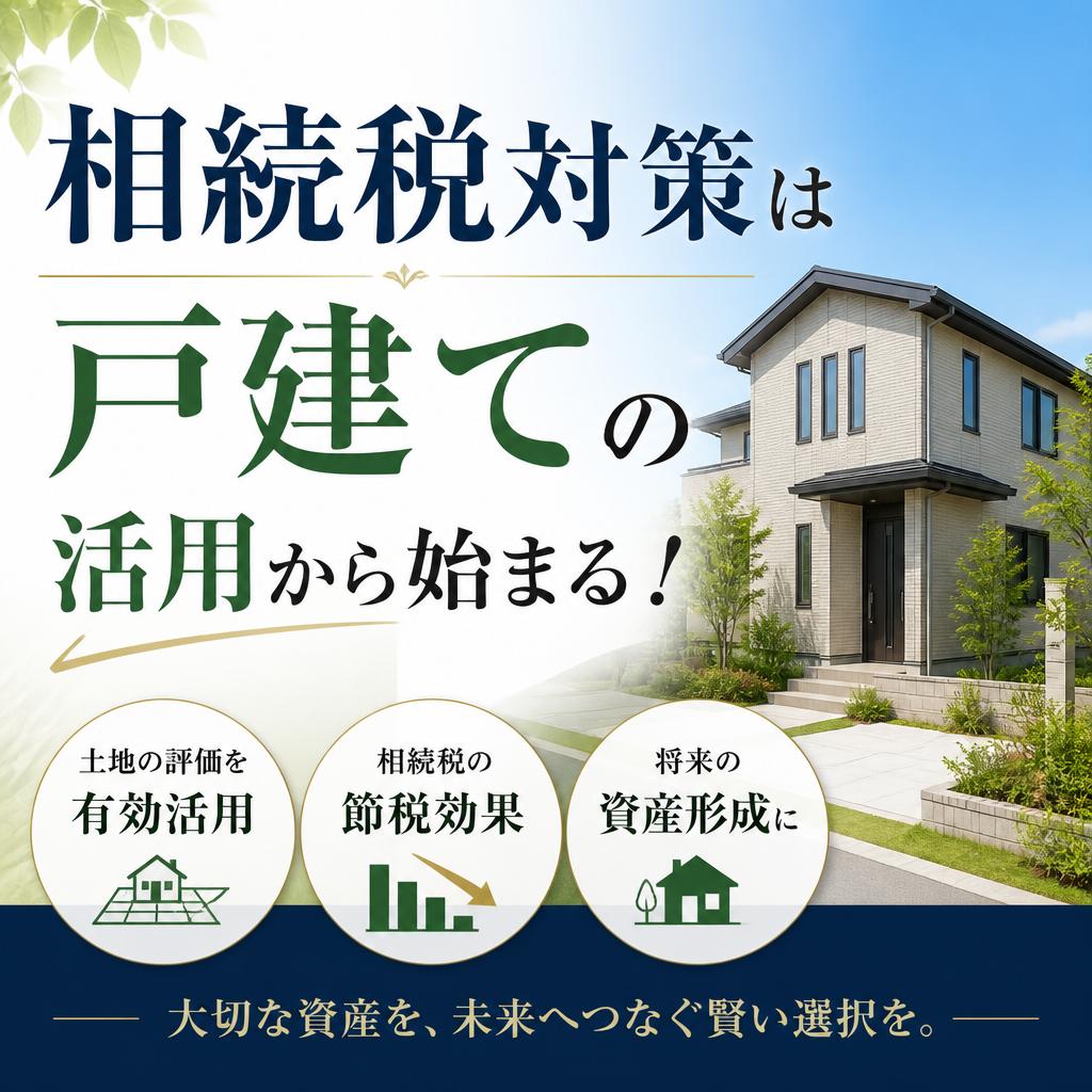 相続税対策は戸建ての活用から始まる！