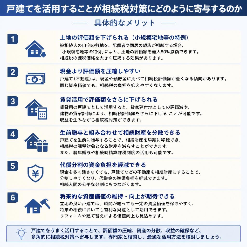 2. 戸建てが持つ相続税対策のメリット