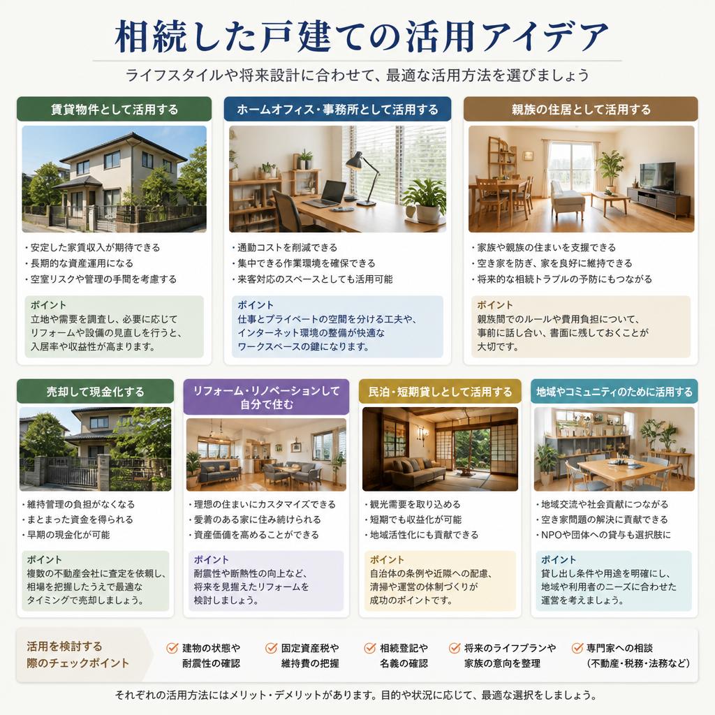 戸建ての活用方法アイデア