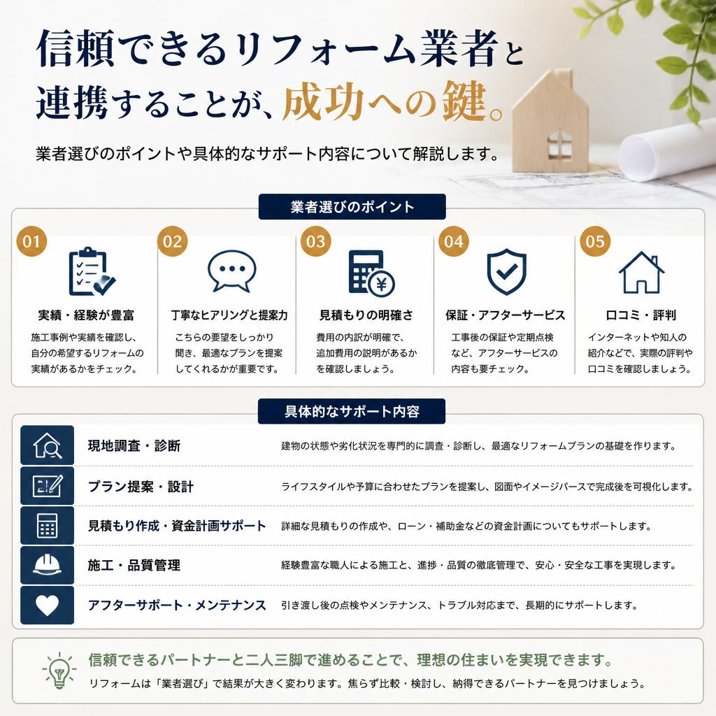 プロのリフォーム業者との連携