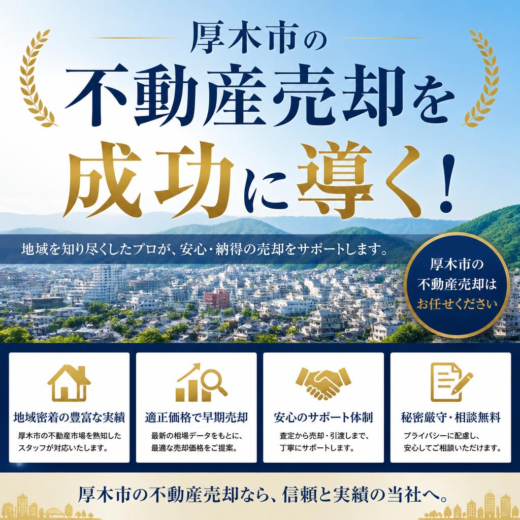 厚木市の不動産売却を成功に導く！