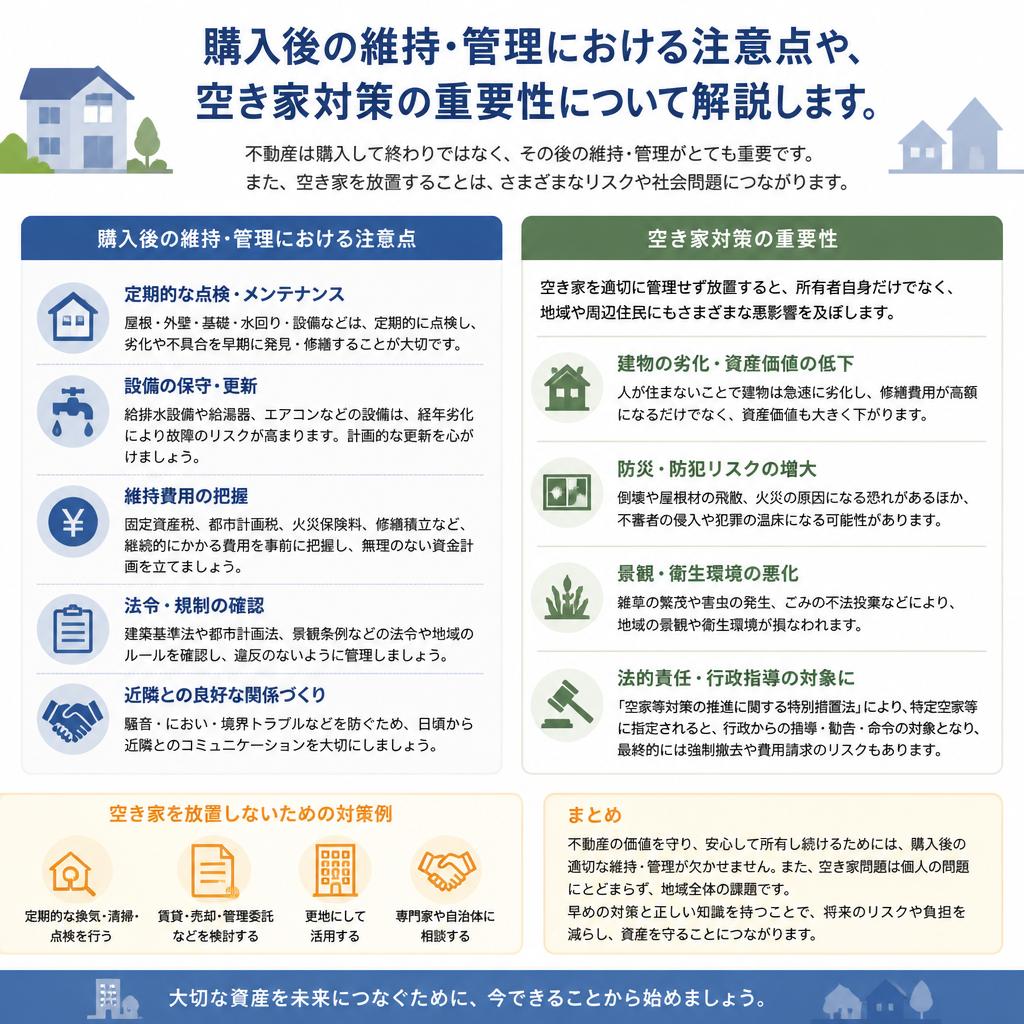 維持管理のポイント