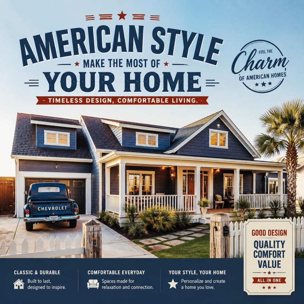 アメリカンスタイルで住宅の魅力を引き出す！